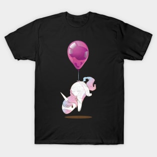 Unicorn on Balloon T-Shirt T-Shirt